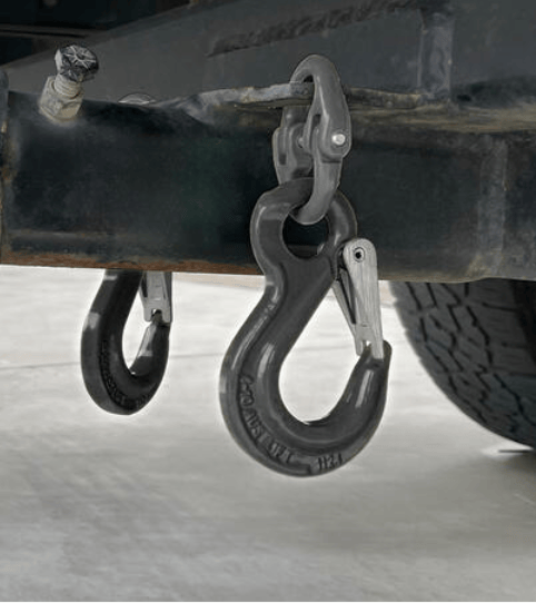 G80 Vehicle Chain Safety Hook Hammerlock and Eye Sling Hook Set ADR Approved and Tested