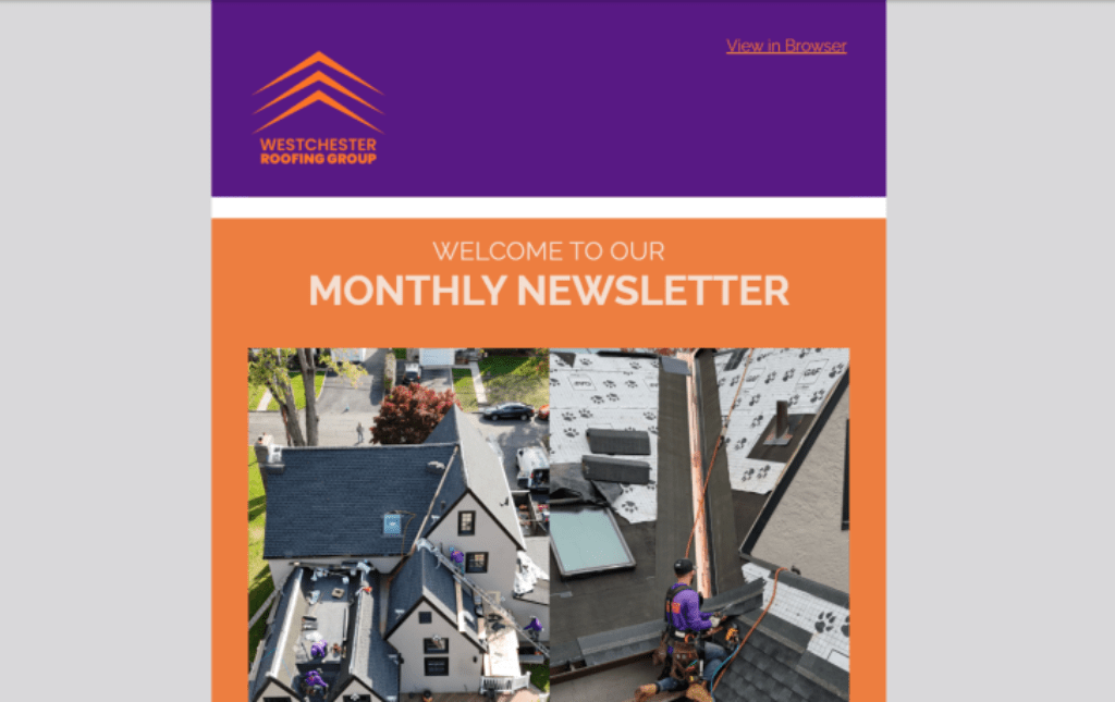 Email marketing to help you continue to connect and nurture your connections with current clients and prospects.