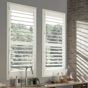 Eclipse Shutters in a Kitchen Window above a sink