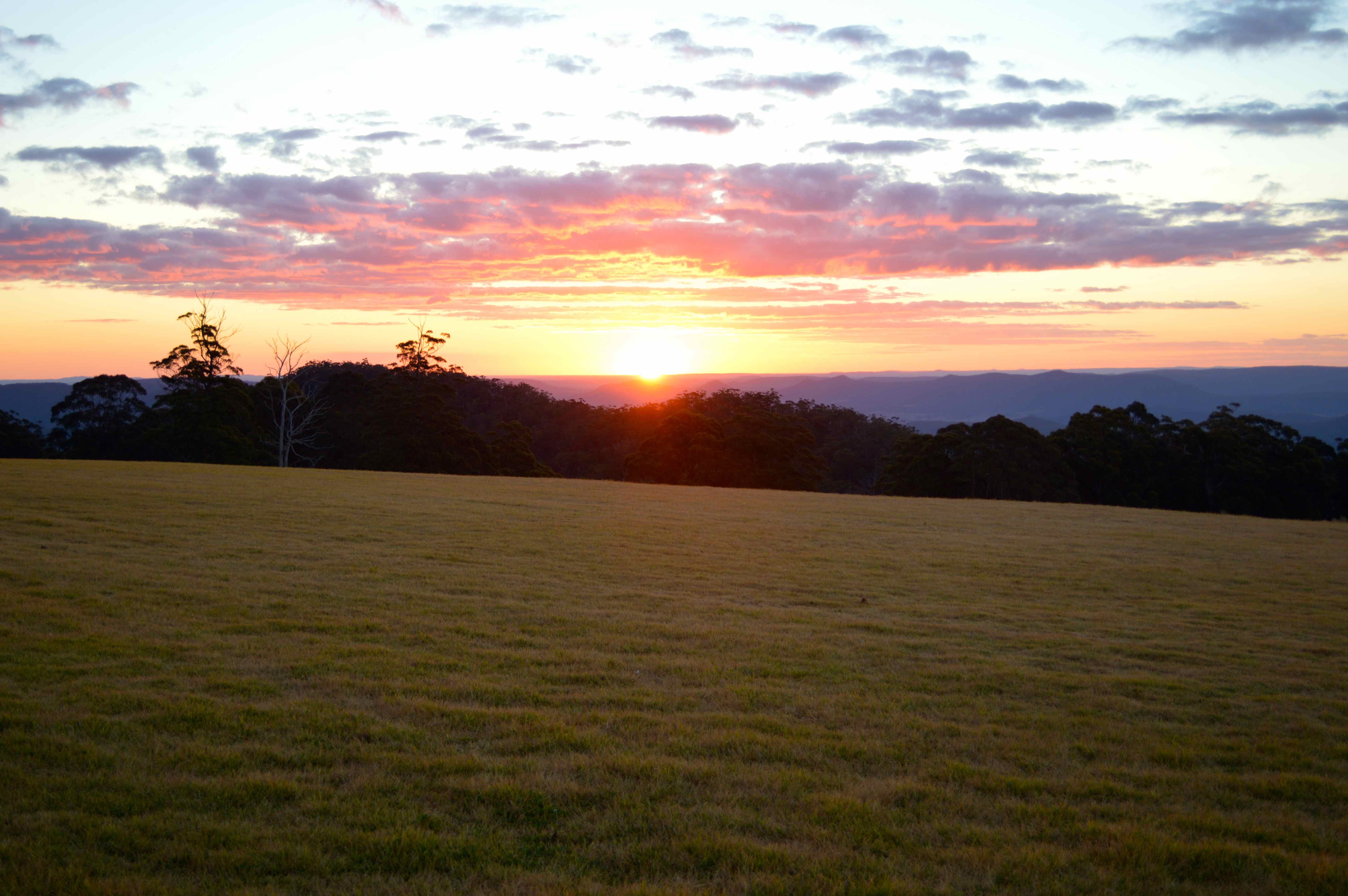 Sunset at Spicers Peak, Maryvale
