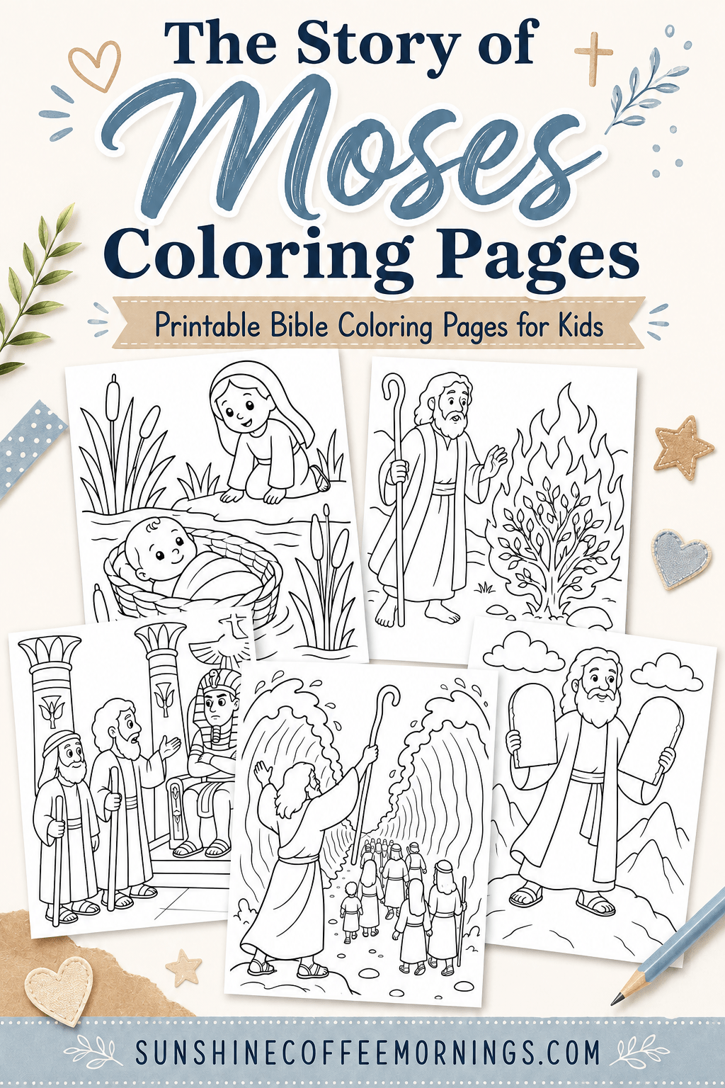 Moses Coloring Pages