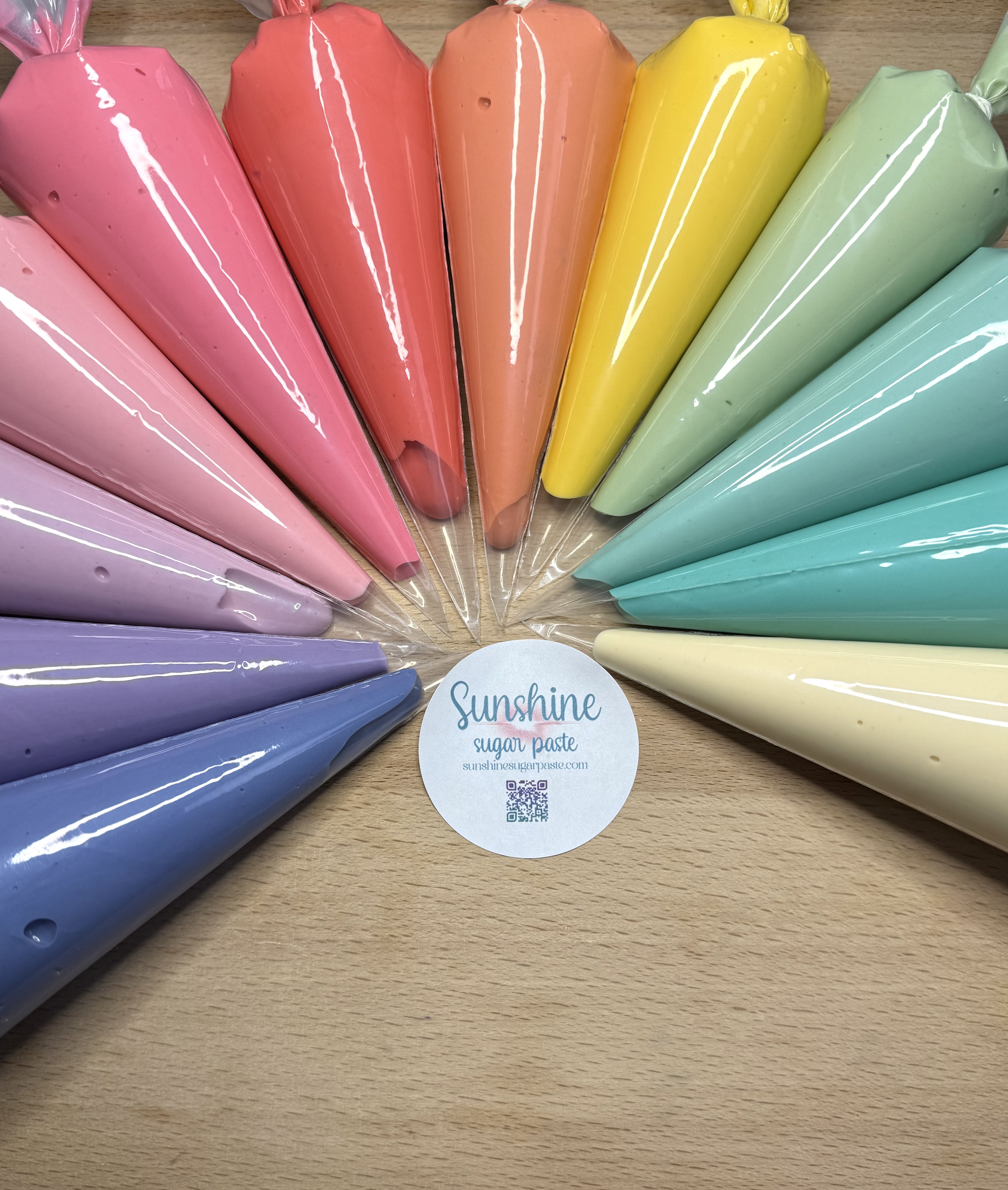 Muted colored ready-to-use royal icing
