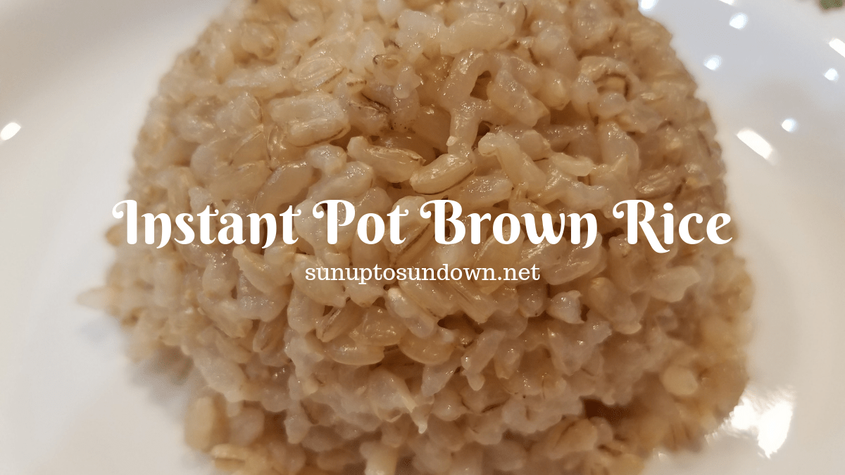 Instant Pot Brown Rice