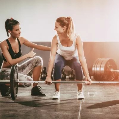 Women during a Deadlift Workout