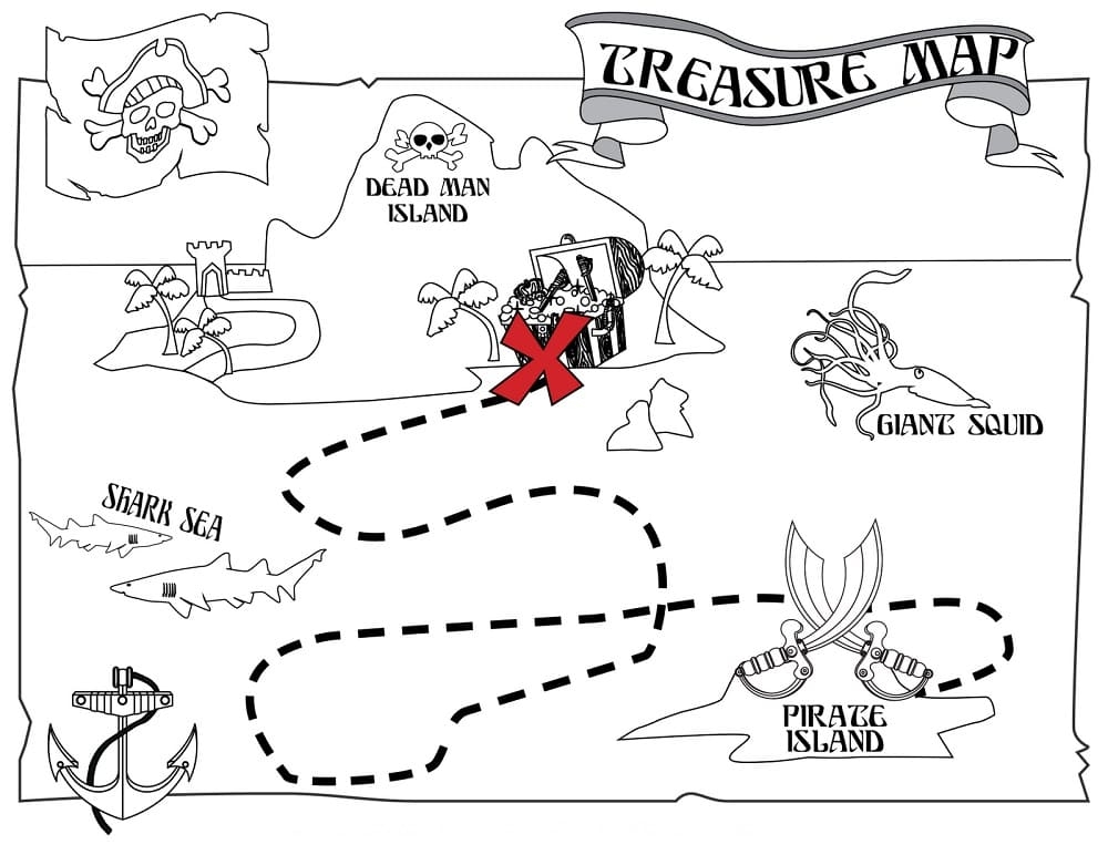 Treasure Map Printable Super Teacher Worksheets Printable Treasure Map 