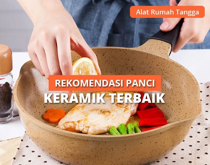 Review 10 Rekomendasi Wajan Keramik Terbaik Terbaru 2021 Ceklist Id LC2401 24 cm Wajan Panci Lapisan Keramik Anti Lengket Fry Pan.
