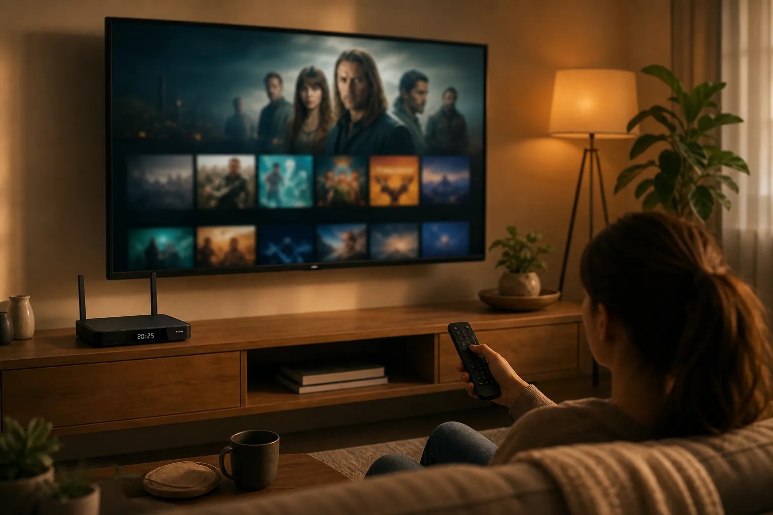 Do Android TV boxes slow down, SuperBox S7 Pro streaming in a living room