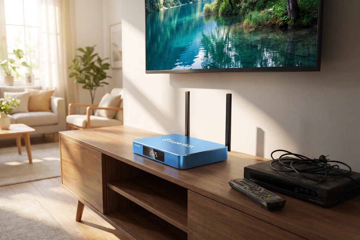 Switching to SuperBox, S7 Max set up as the new streaming box in a living room