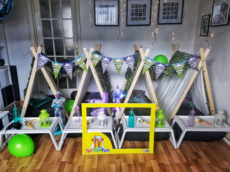 Boys can have Teepee Sleepover parties too, with 1st for Fun! Super