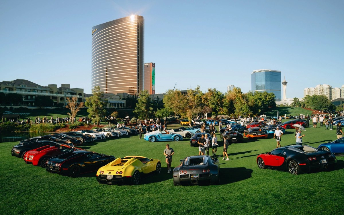 47 Bugatti Veyrons Gather in Las Vegas! World Record & Epic Car Show (2025)