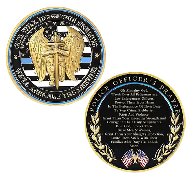 Thin Blue Line Challenge Coin