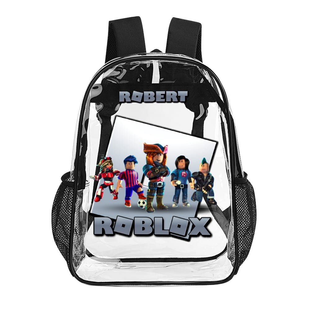 Name ROBLOX Transparent Bag Clear Backpack 17 Inch 