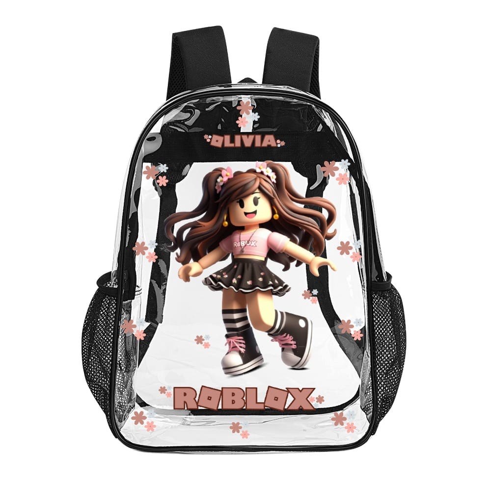 ROBLOX GIRL Transparent Bag 17 Inch 2024 New Cool Kiddo 