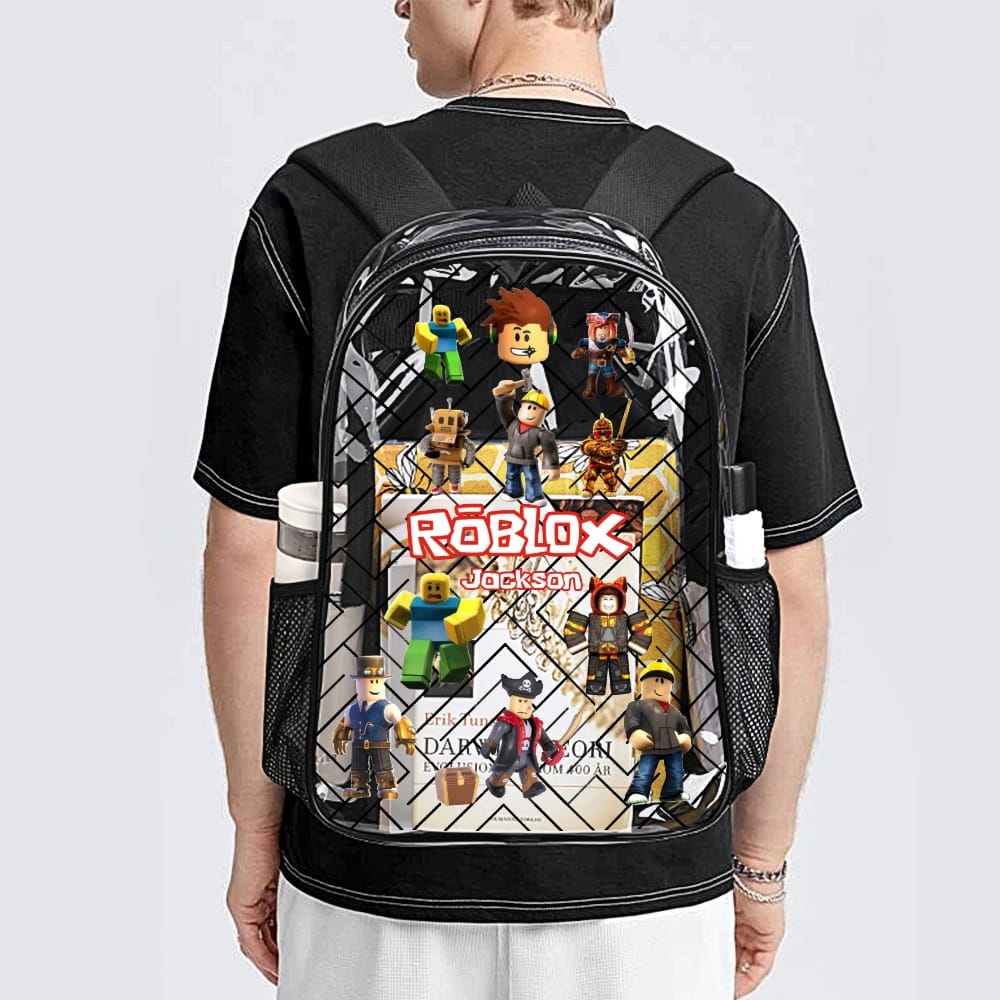ROBLOX Transparent Bag 17 Inch 2024 New Cool Kiddo 