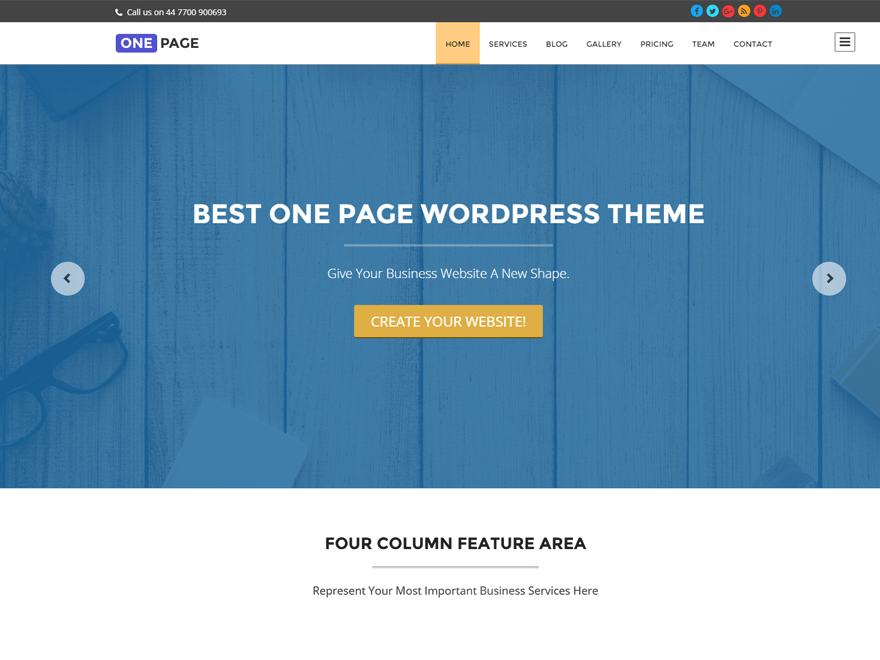 Download one page theme | it's free. 25 One Page Wordpress Themes For Business Agency And Startup Super Dev Resources