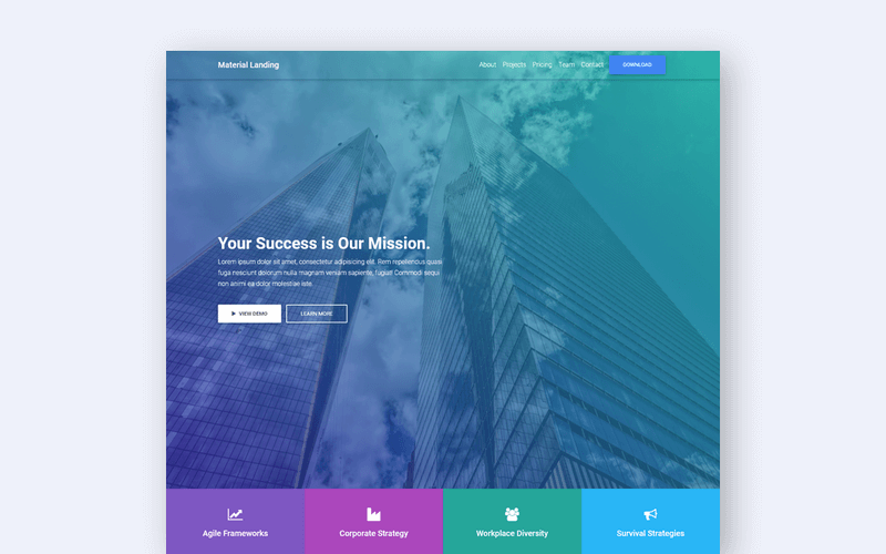 Infinitude is a free responsive bootstrap template for startup, business, and corporate organizations. 16 Best Business Bootstrap Templates For Companies Startups And Agencies Super Dev Resources