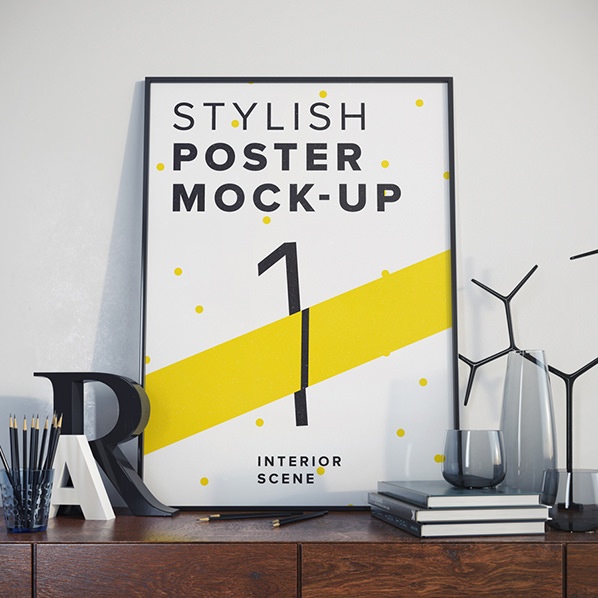 Delicate and minimal background will help to expose your design and highlight its value. 30 Poster Mockup Psd Templates To Showcase Your Designs Super Dev Resources