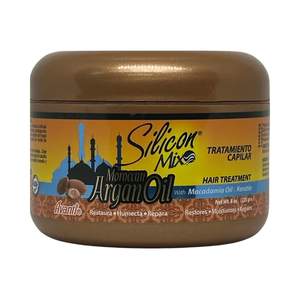 Tratamiento capilar con aceite de argán marroquí Silicon Mix de 8 oz