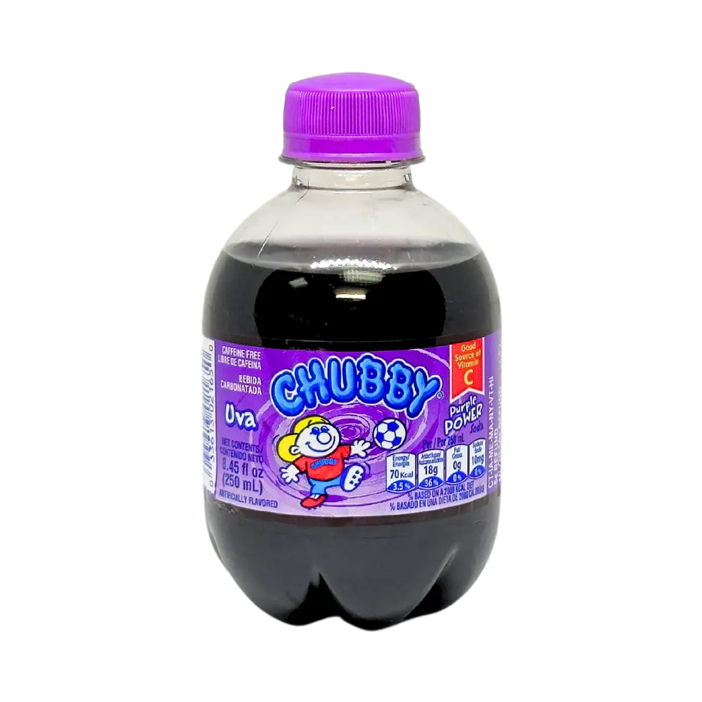 Chubby - Purple Power Grape Soda 8.45 fl oz bottle