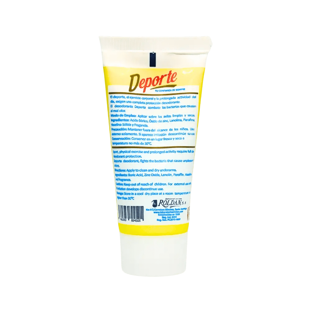Deporte - Cream Deodorant - 2 oz Tube