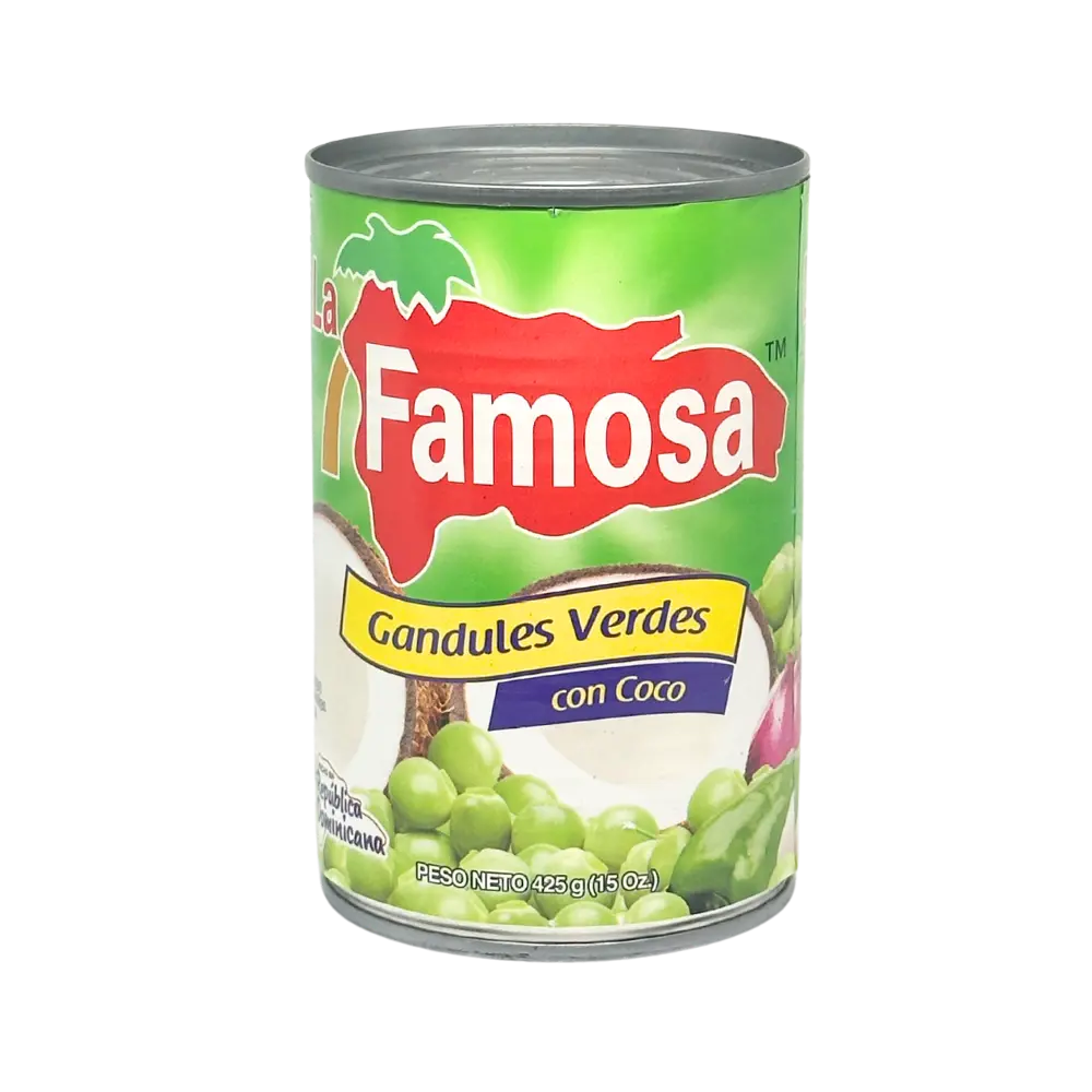 La Famosa Gandules Verdes con Coco - 15 oz