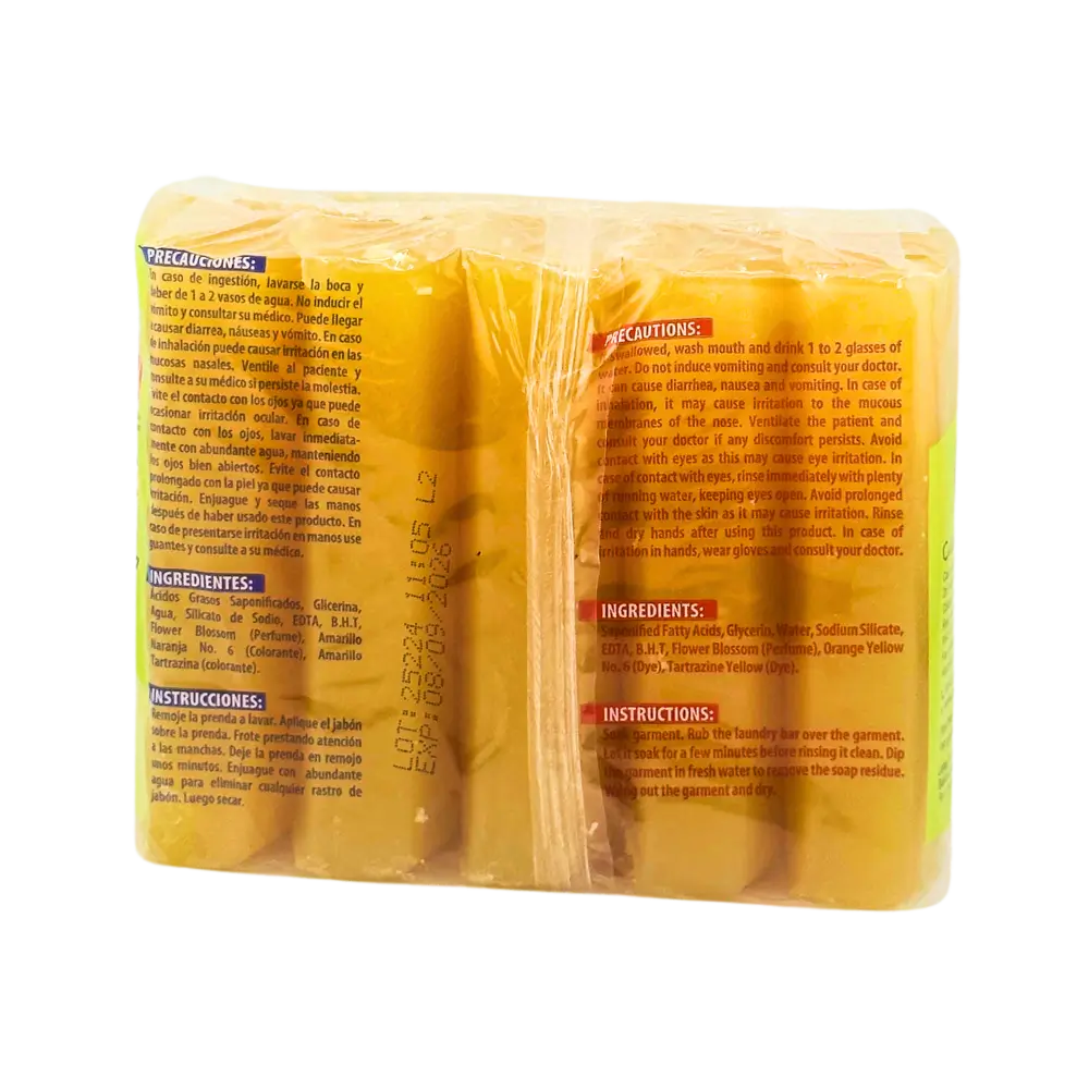 🧼 Jabón Hispano Primaveral para la Ropa - Aroma Fresco de Primavera, 800 g (5 × Pastillas de 160 g)