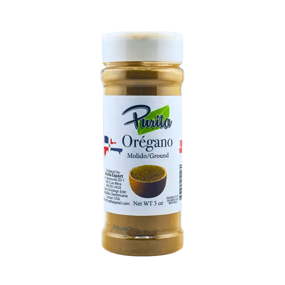 🌿 Purita Orégano Molido - 100% Especia Dominicana Natural (3 oz) 🇩🇴