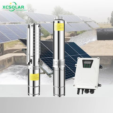 Complete kit 2 inch 3 inch 4 inch pompe Solaire 24 volt DC surface submersible solar water pump machine 2hp for irrigation