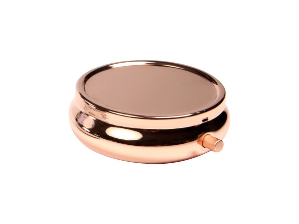 PASTILLERO CON ESPEJO ROSA METALICO BE-016GD ( BE-016 / BE016 / ESPEJOS,PASTILLEROS )