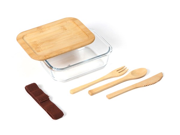 CONTENEDOR KISUMU BAMBÚ HM-052C ( HM-052 / HM052 / CONTENEDORES DE ALIMENTOS )