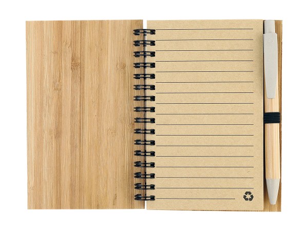 LIBRETA TORUN BAMBÚ LB-063C ( LB-063 / LB063 / ECOLÓGICAS,CON BOLÍGRAFO,ESPIRAL )