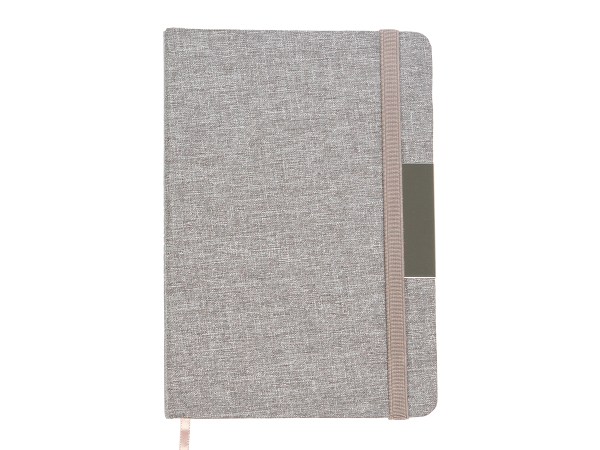 LIBRETA DE RPET DERUTA GRIS CLARO LB-078G ( LB-078 / LB078 / ECOLÓGICAS )