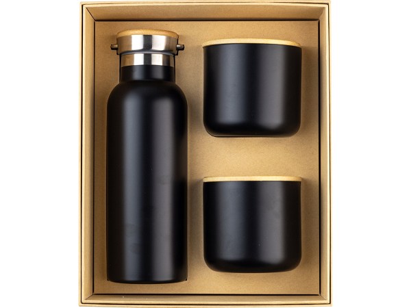 SET LUDVIKA NEGRO ST-041N ( ST-041 / ST041 / TERMOS,TAZAS )