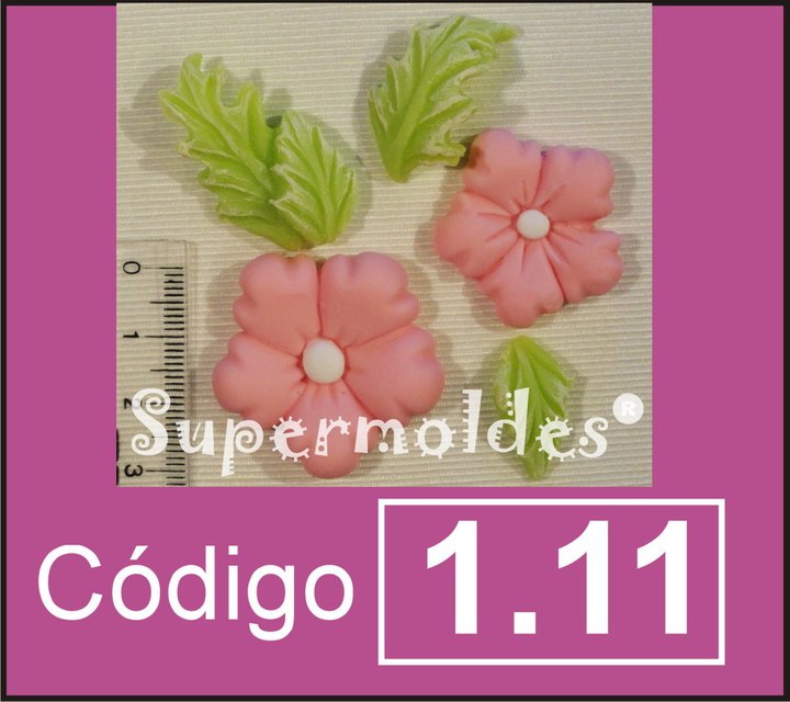 Flores x 2u y hojas 2 y 3m diam