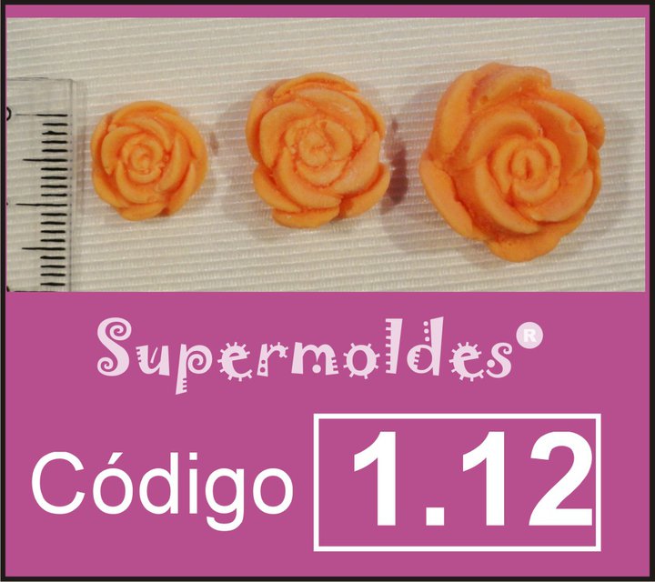 Rosas medianas 3u   1,  1.5  y 2cm diam