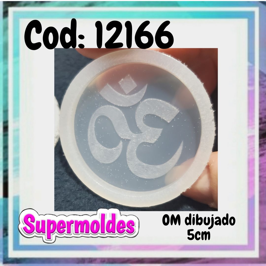 OM  con dibujo en bajo relieve 5cm diametro