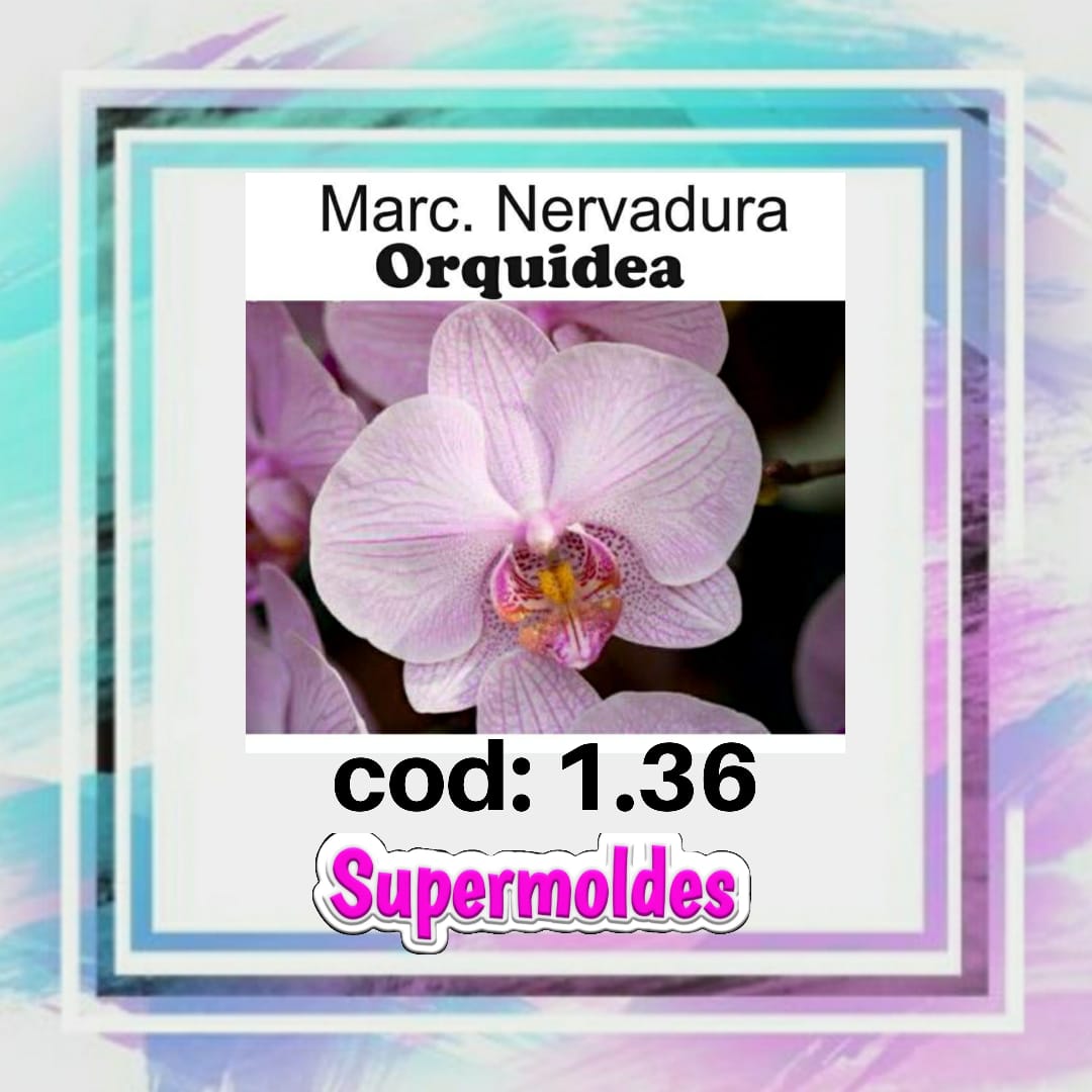 Marcador de Nervadura Orquidea molde doble