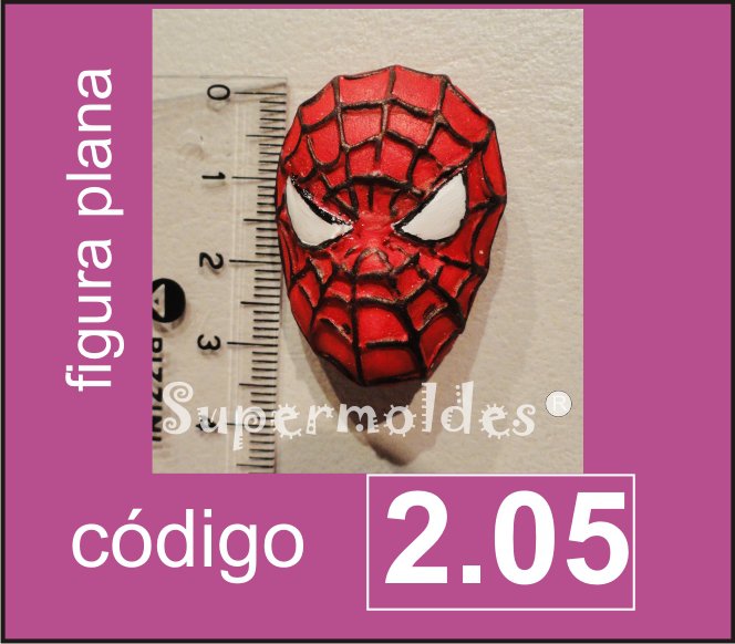 Cara de Hombre Araña plano 4cm alto