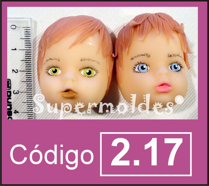 Cara bebe nene/nena pequeña 4cm alto