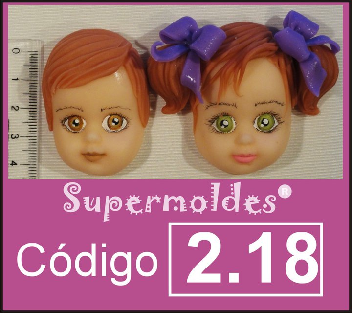 Cara niño/niña mediana 4,5 cm alto
