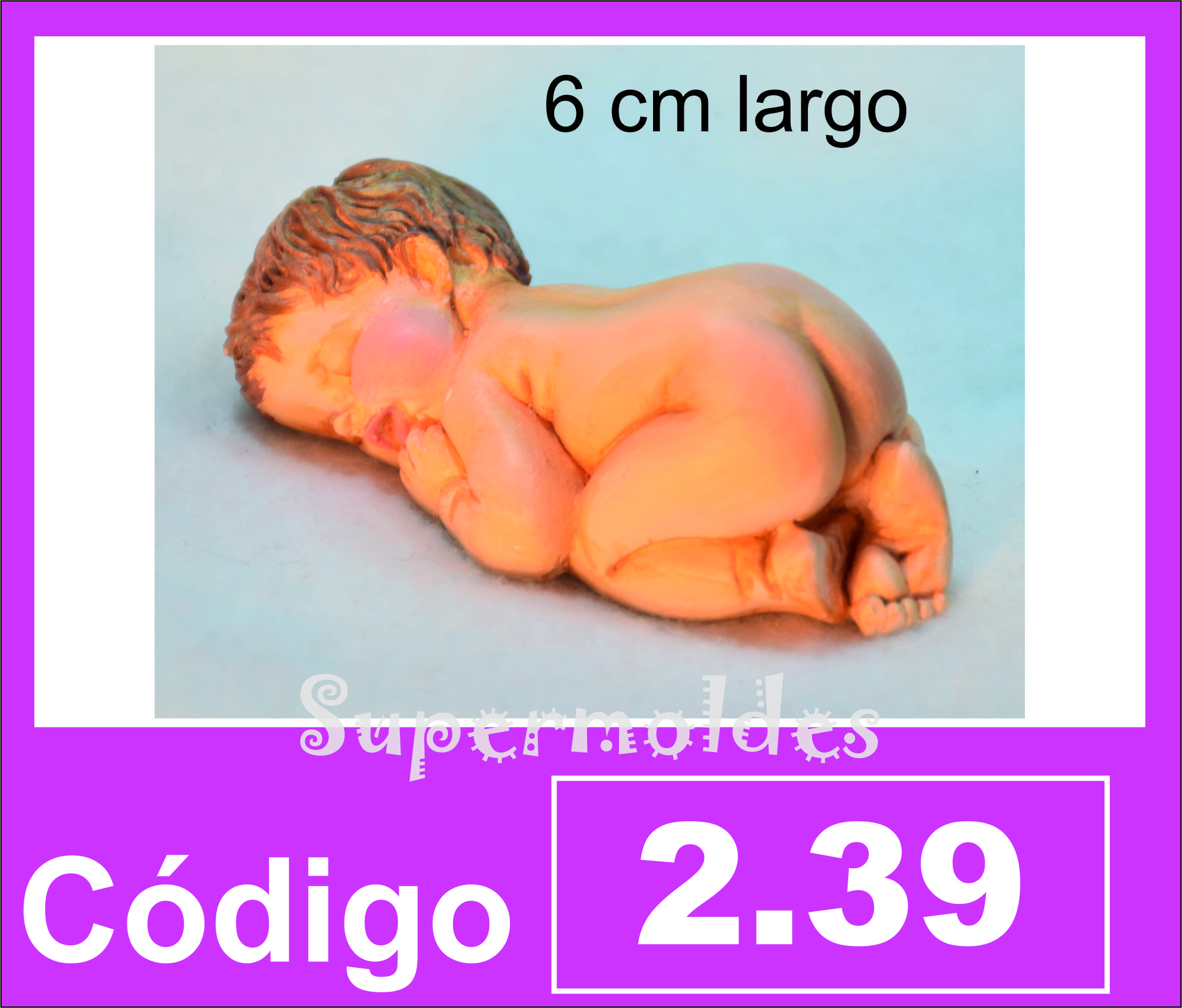 BEBE COLITA ARRIBA 6 cm largo