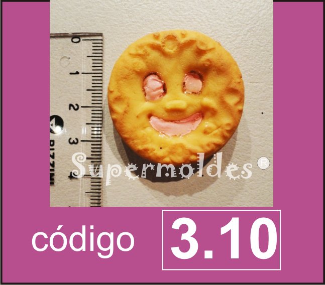 Galletita sonrisa tamaño original 4cm diam