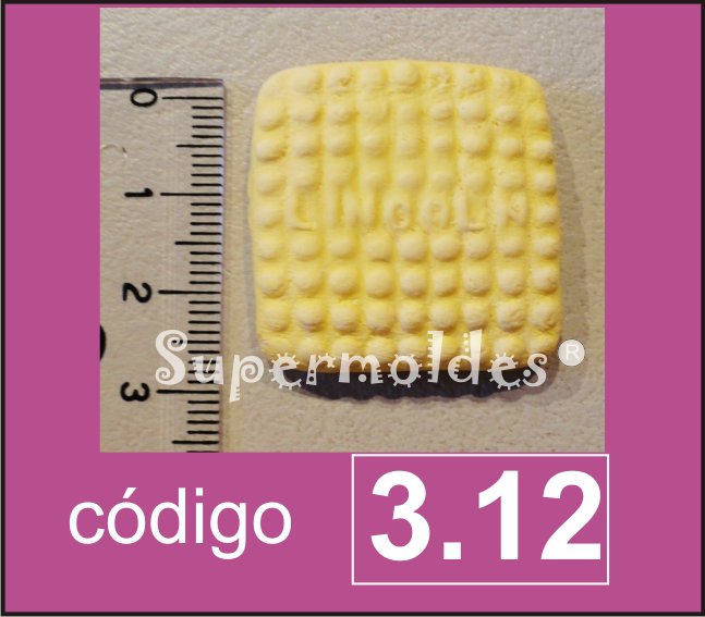 Galletita Lincoln tamaño real 3cm