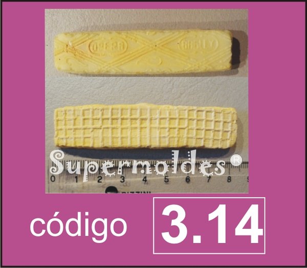 Galletita Opera original tamaño real 8cm largo