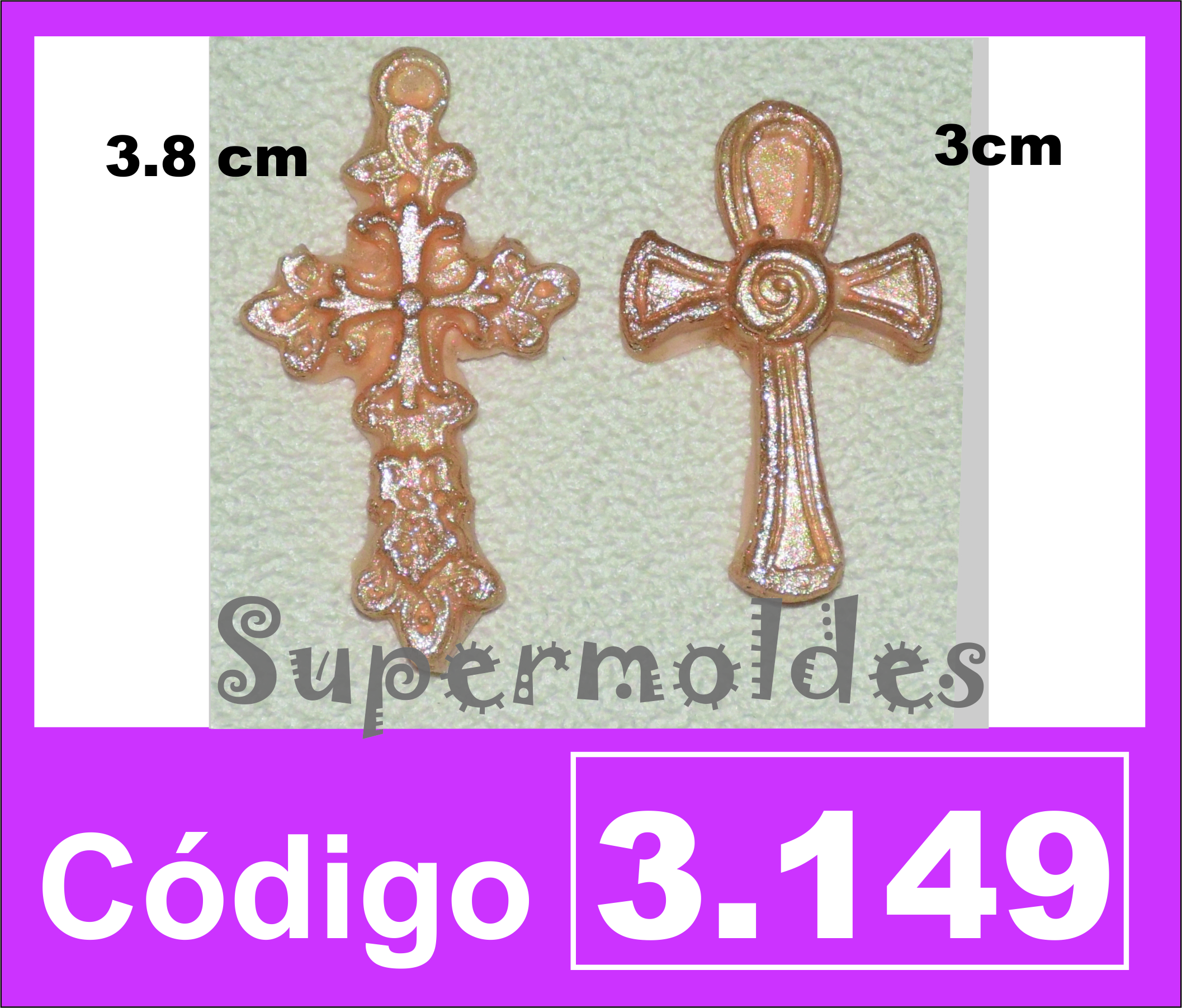 Cruces para denarios 2u  3 y 4 cm