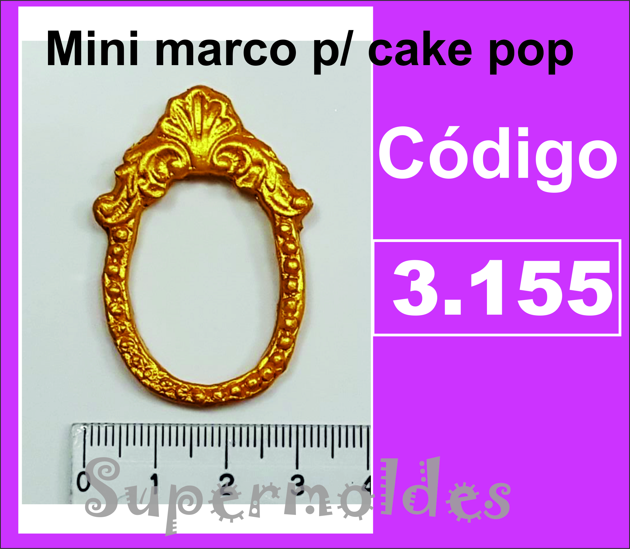 Mini marco oval 3x4cm