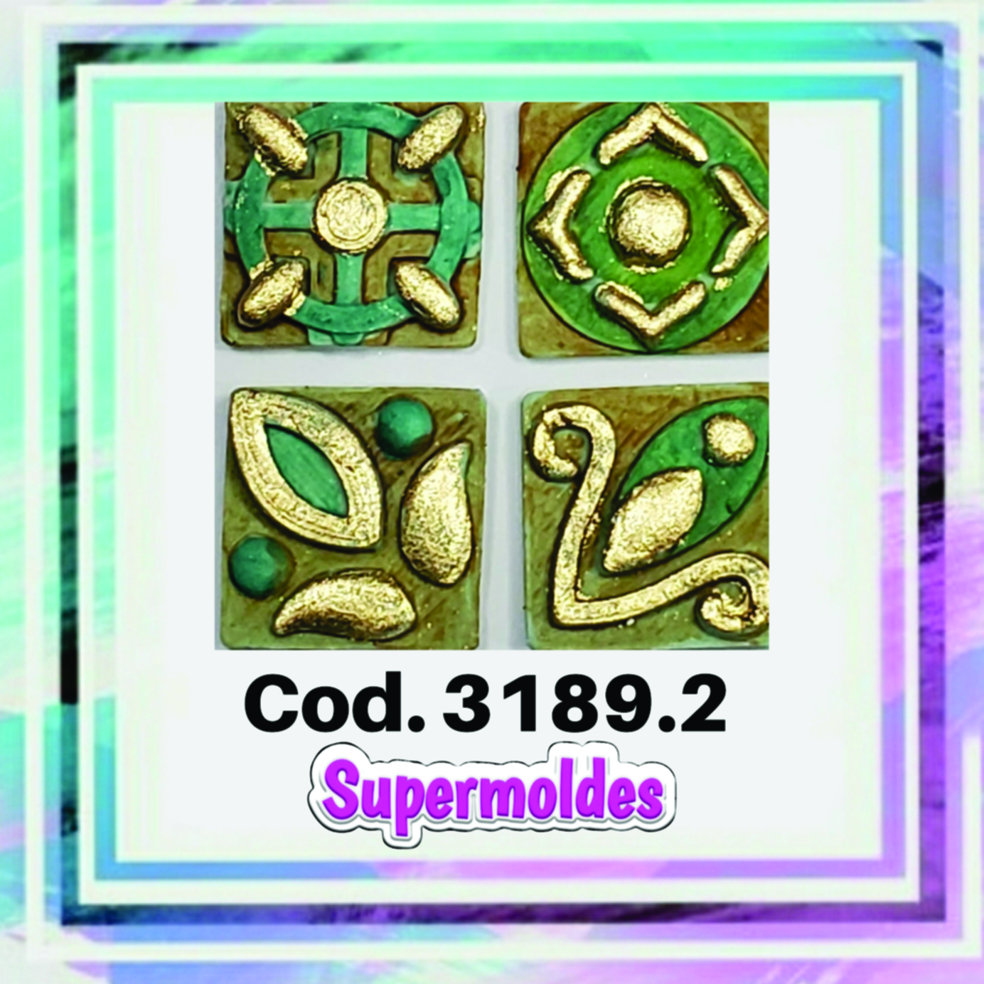 Azulejos mini 4u 2x2cm