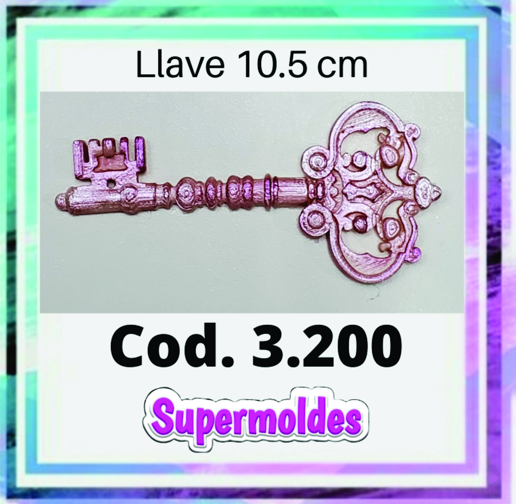 Llave 10,5cm arabesco (4)