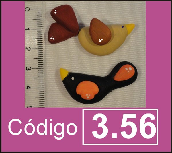 Pajaritos country x 2u 2,5x4cm