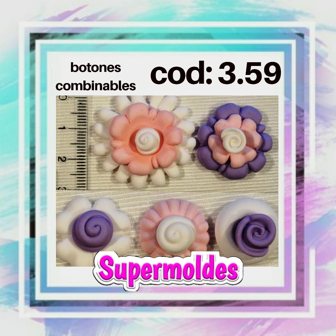 Botones combinables (p/40 botones o mas) varios diseños